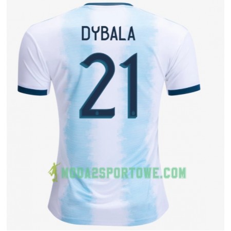 Koszulka Argentyna Paulo Dybala 21 Domowe Stroje Piłkarskie Copa América 2019 Krótki Rękaw